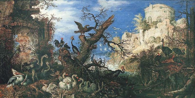 SAVERY, Roelandt Landscape with Birds Spain oil painting art